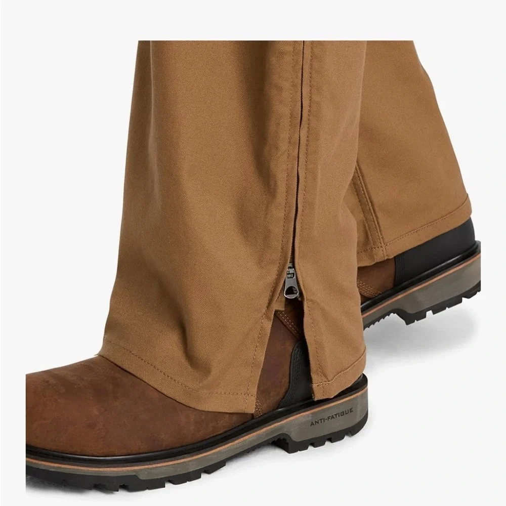 NWT Timberland PRO Overalls XLS brown mens Gritman Flex Canvas Bib XL-Short